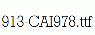 fonts 913-CAI978.ttf