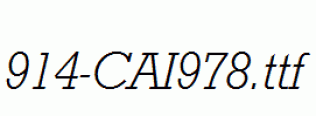 fonts 914-CAI978.ttf