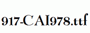 fonts 917-CAI978.ttf