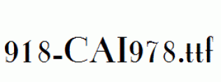 fonts 918-CAI978.ttf