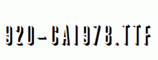 fonts 920-CAI978.ttf