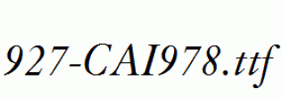 fonts 927-CAI978.ttf
