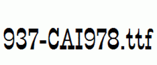 fonts 937-CAI978.ttf