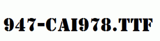 fonts 947-CAI978.ttf