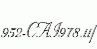 fonts 952-CAI978.ttf