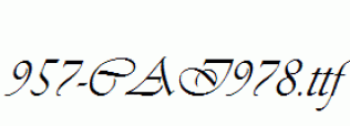 fonts 957-CAI978.ttf