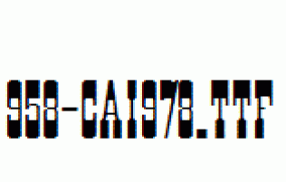 fonts 958-CAI978.ttf