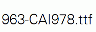 fonts 963-CAI978.ttf
