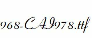 fonts 968-CAI978.ttf