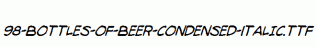 fonts 98-Bottles-of-Beer-Condensed-Italic.ttf