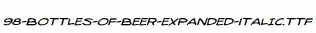 fonts 98-Bottles-of-Beer-Expanded-Italic.ttf