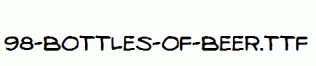 fonts 98-Bottles-of-Beer.ttf