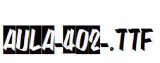 fonts AULA-402-.ttf