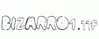 fonts BIZARRO1.ttf