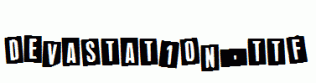 fonts Devastation.ttf