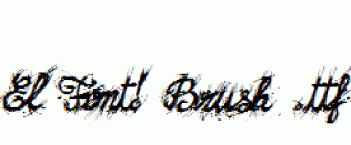 fonts El-Font!-Brush-.ttf