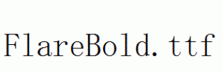 fonts FlareBold.ttf