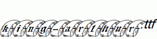 fonts KING-ARTHUR.ttf