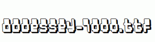 fonts Oddessey-7000.ttf