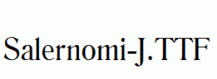 fonts Salernomi-J.ttf