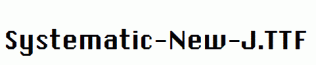 fonts Systematic-New-J.ttf