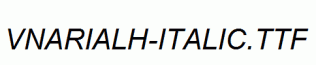 fonts VnArialH-Italic.ttf
