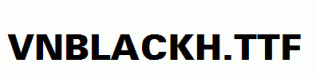 fonts VnBlackH.ttf