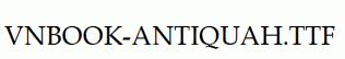 fonts VnBook-AntiquaH.ttf