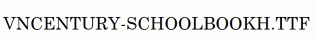 fonts VnCentury-SchoolbookH.ttf