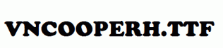 fonts VnCooperH.ttf