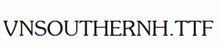 fonts VnSouthernH.ttf