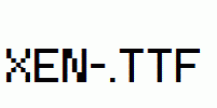 fonts XEN-.ttf