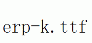 fonts erp-k.ttf