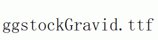 fonts ggstockGravid.ttf
