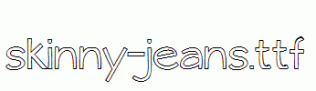 fonts skinny-jeans.ttf