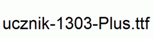 fonts ucznik-1303-Plus.ttf
