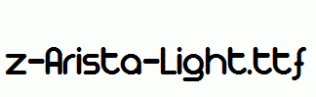 fonts z-Arista-Light.ttf