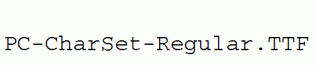 PC-CharSet-Regular.ttf