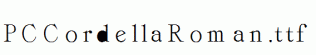PCCordellaRoman.ttf