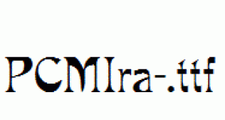 PCMIra-.ttf