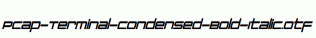 PCap-Terminal-Condensed-Bold-Italic.otf