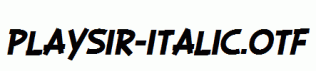 PLAYSIR-Italic.otf