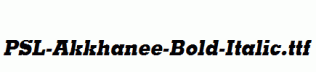 PSL-Akkhanee-Bold-Italic.ttf