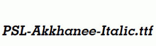 PSL-Akkhanee-Italic.ttf