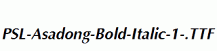 PSL-Asadong-Bold-Italic-1-.ttf