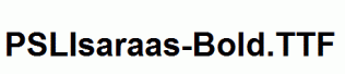 PSLIsaraas-Bold.ttf