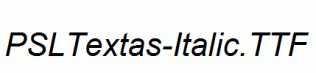 PSLTextas-Italic.ttf