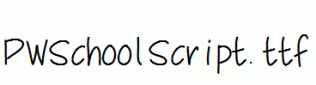 PWSchoolScript.ttf