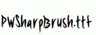 PWSharpBrush.ttf