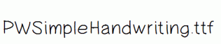 PWSimpleHandwriting.ttf